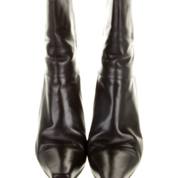 Stuart Weitzman Leather Ankle Boots 10 - Picture 3 of 5